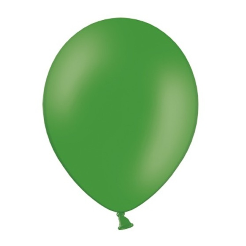 100 latex balloons leaf green 13cm