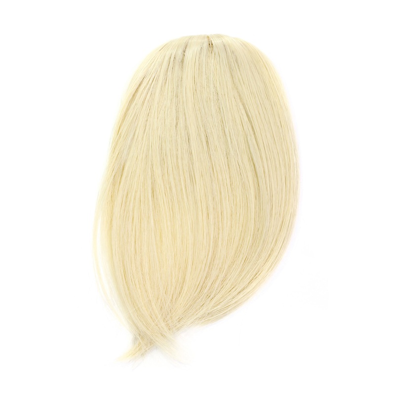 Hair Piece Clip in Bangs Fringe synthetic fiber straw blonde YZF-1088HT-88