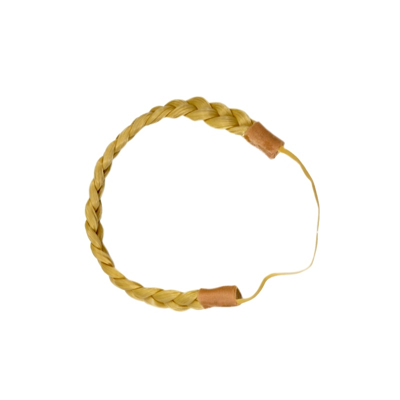Hairpiece braided plaited hair braid hairband Alice band bright blond YZF-3080-88