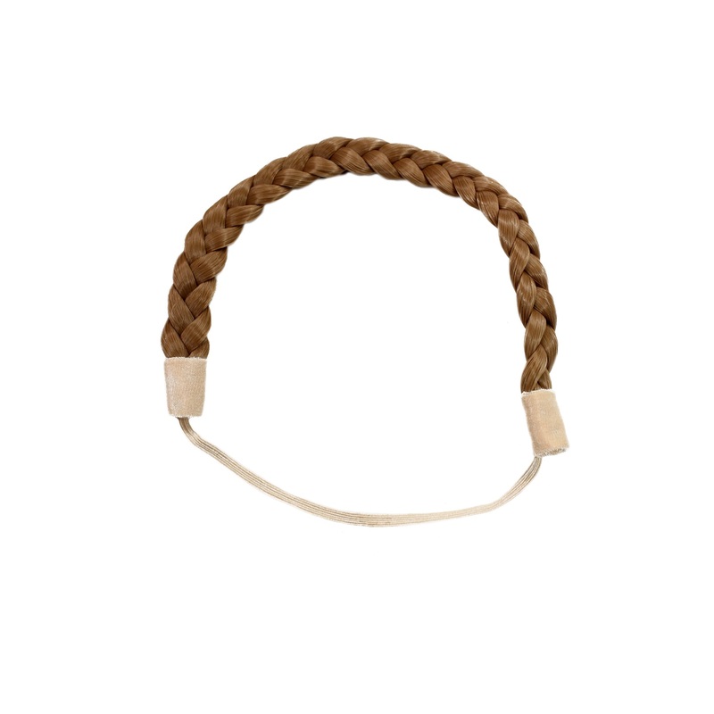 Hairpiece braided plaited hair braid hairband Alice band blond YZF-3080-22