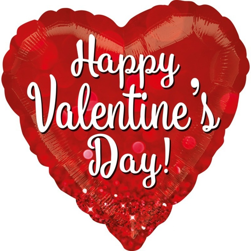 Happy Valentine foil balloon 43cm