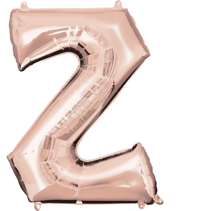 Letter foil balloon Z rose gold 83cm
