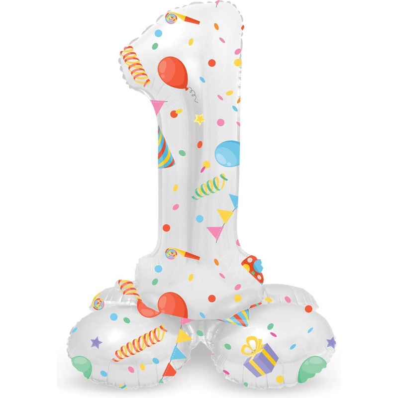 Standing Number 1 Partytime Balloon 41cm