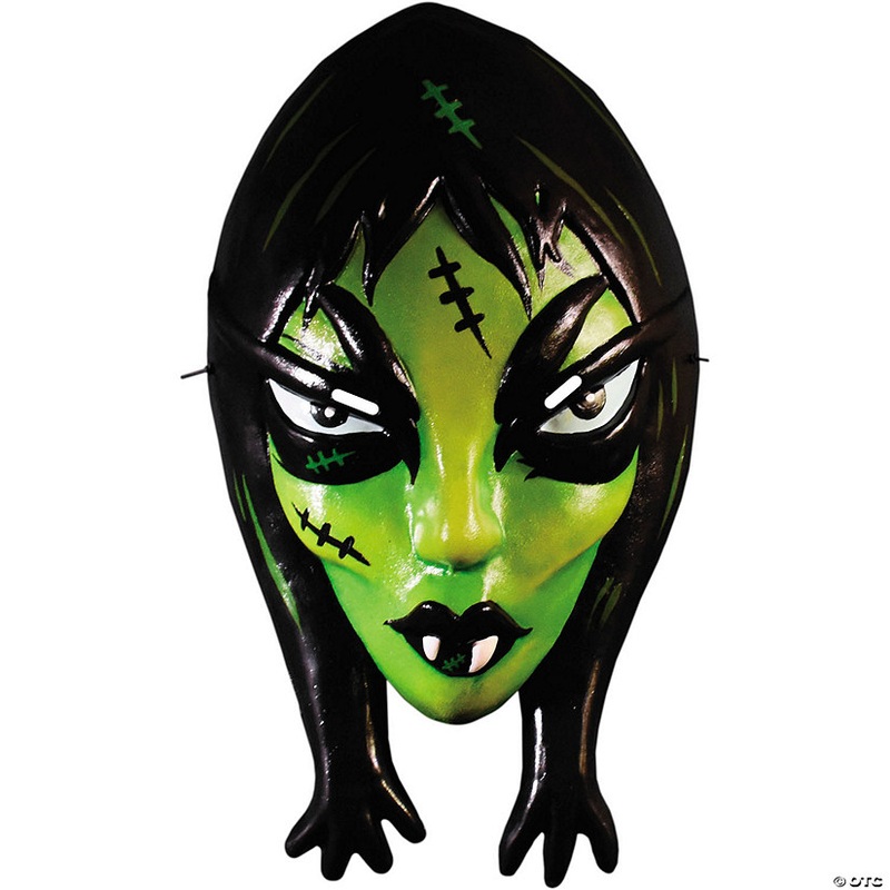 Toxictoons Ghoulena Monster Plastic Molded Mask – One Size