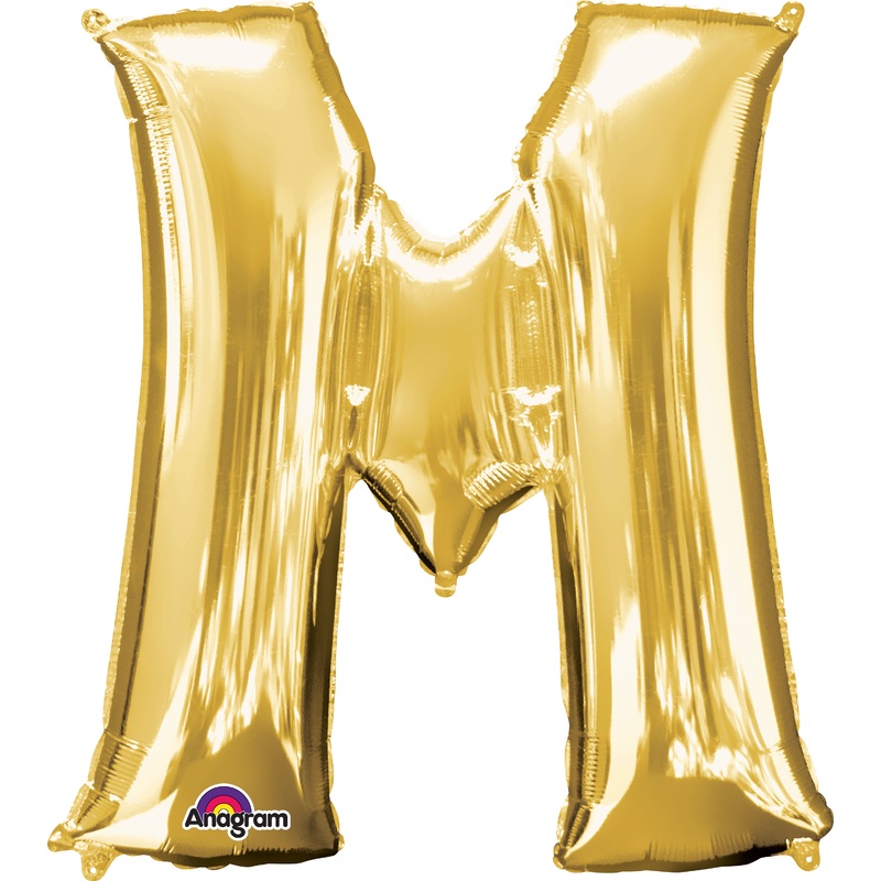XXL foil balloon letter M 86cm