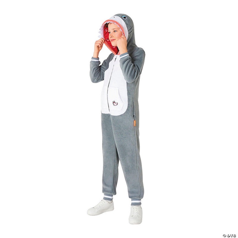 Kids Shark Hooded Onesie Costume