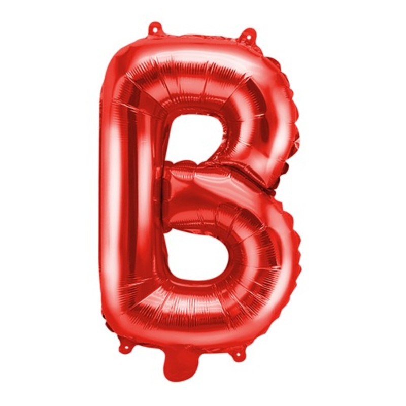 Red B letter balloon 35cm
