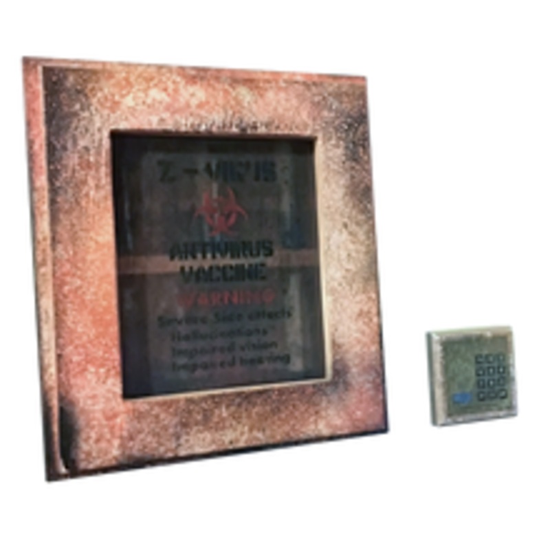 Serum Antivirus Cabinet Escape Room Prop