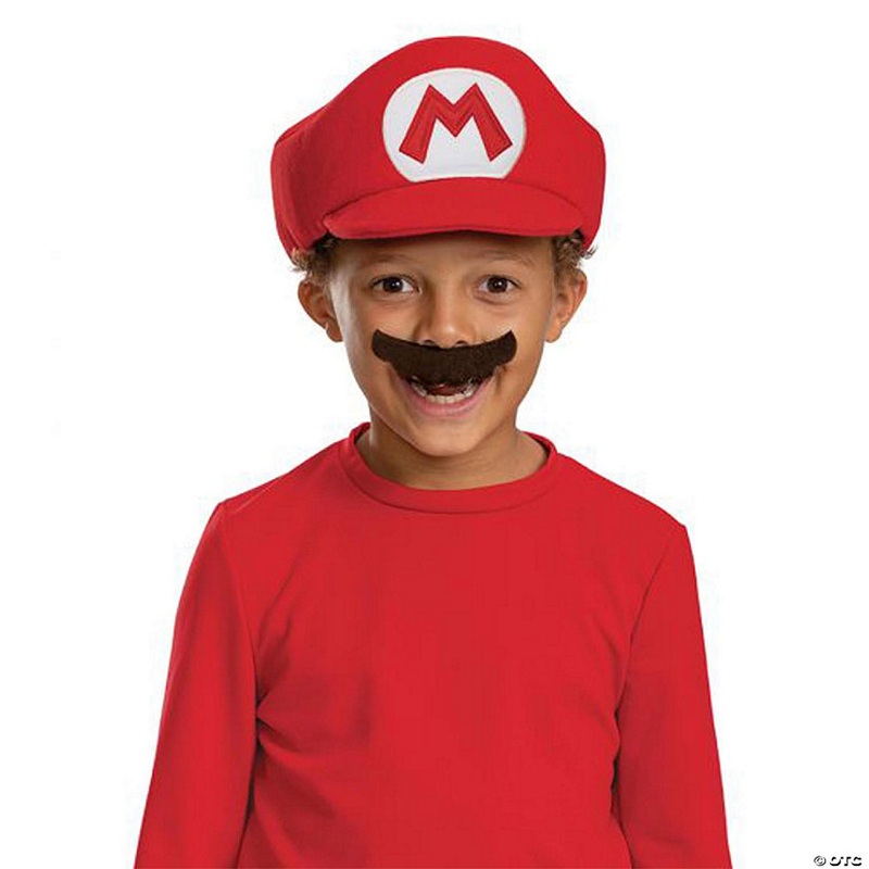 Super Mario Bros. Mario Hat and Mustache Child Costume Kit
