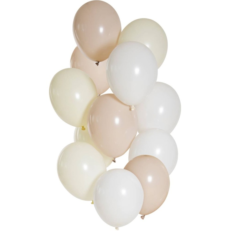 12 Lovely Nude balloon mix 33cm