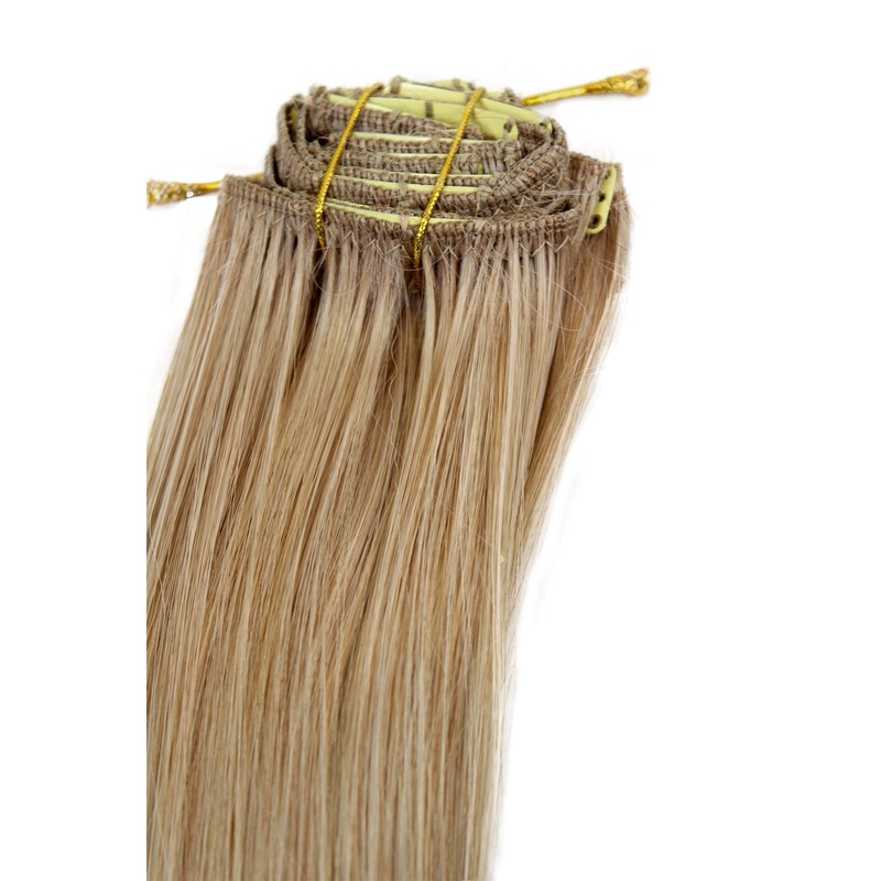 8-piece clip-in complete set extensions mixed blonde EX03-15BT613
