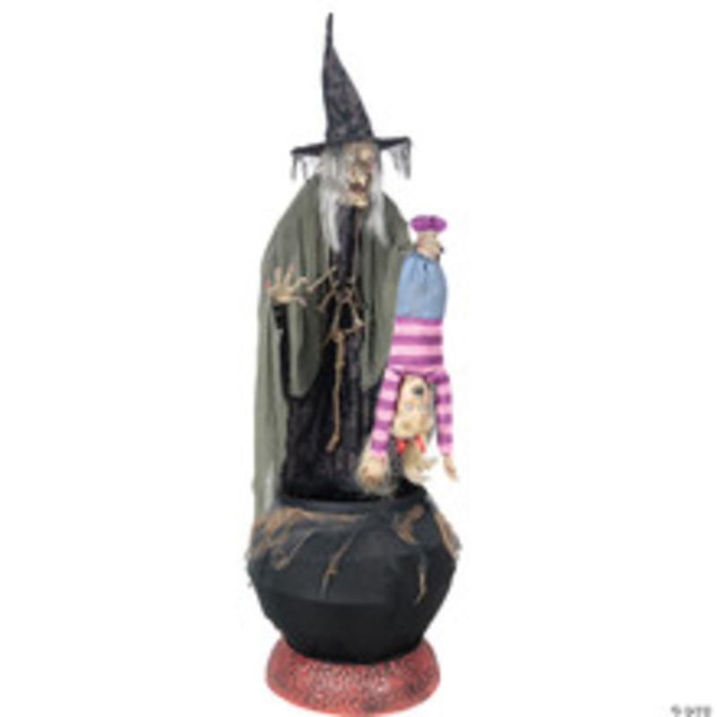 80 Stew Brewing Witch Animated Prop