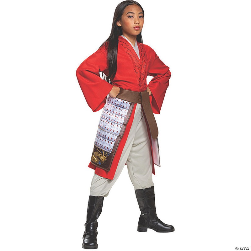 Girl’s Deluxe Mulan Hero Red Dress Costume