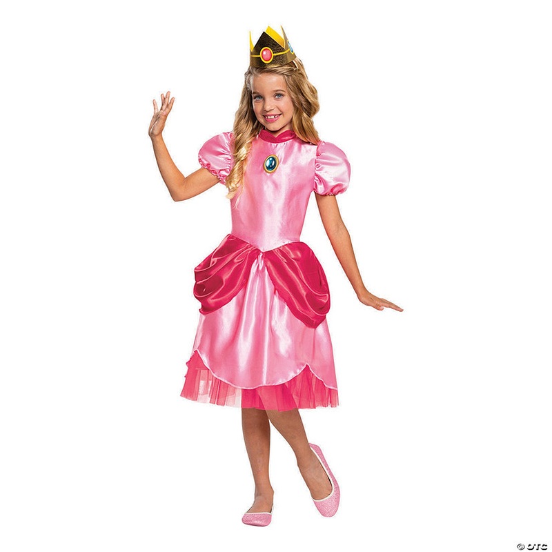 Girl’s Deluxe Super Mario Bros. Princess Peach Costume