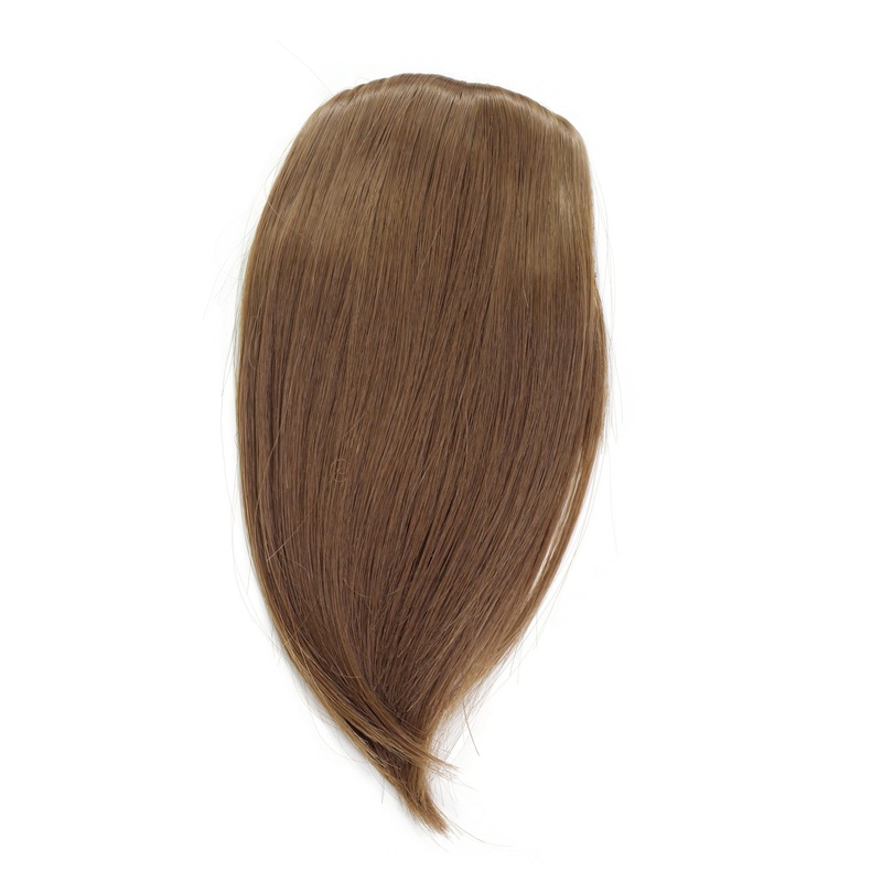 Hair Piece Clip in Bangs Fringe synthetic fiber brown brunette YZF-1088HT-10