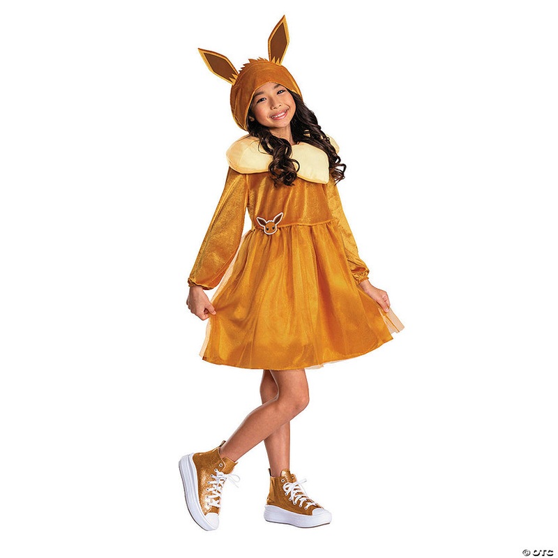 Kids Pokmon Eevee Hooded Dress Costume