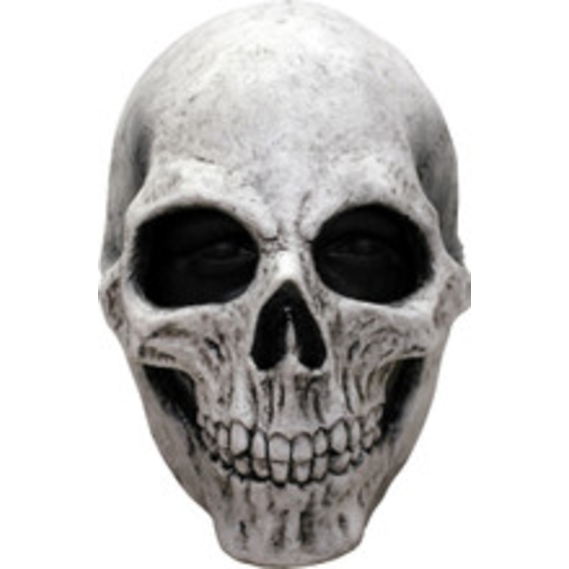 WHITE SKULL LATEX MASK