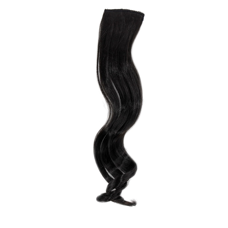 2 Clips Extension strand wavy 45 cm Black YZF-P2C18-2