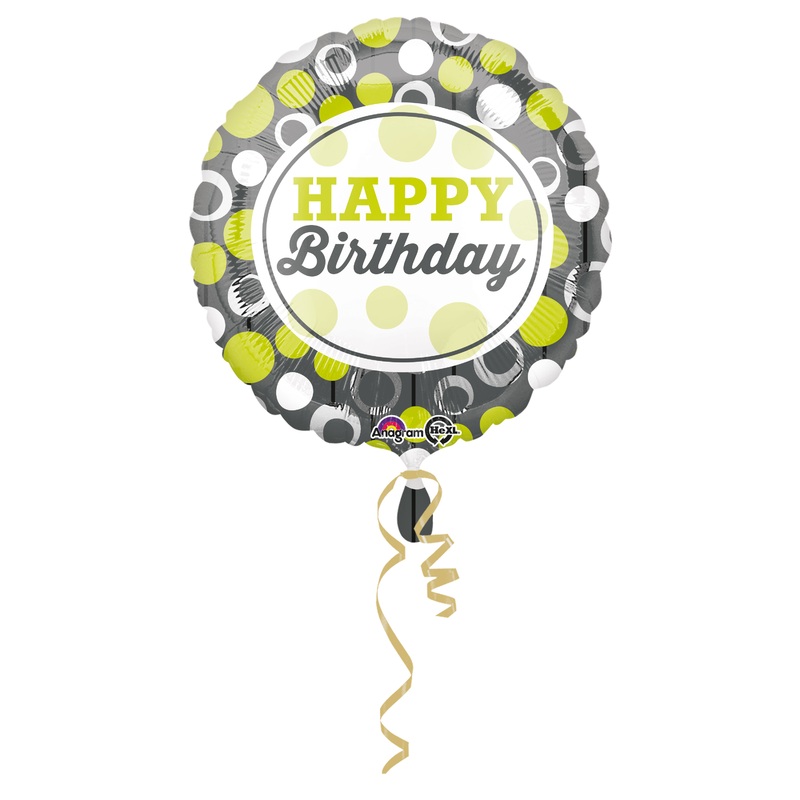 Birthday balloon Stylish circles