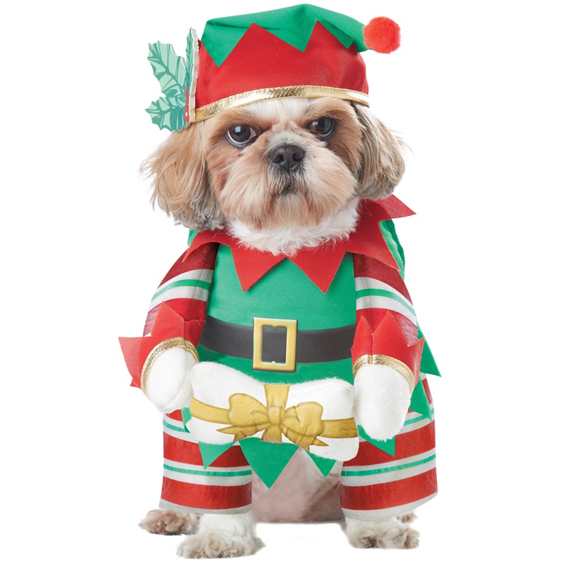 Elf Pup Pet Costume X-Small|X-Small|Small|Medium|Large