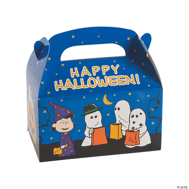 Peanuts<sup></sup> Halloween Cardboard Treat Boxes