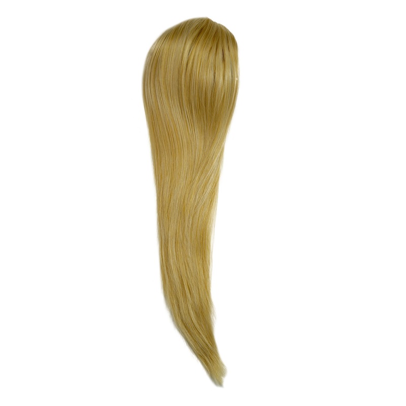 Ponytail clamp combs string straight voluminous long light golden blond WK06