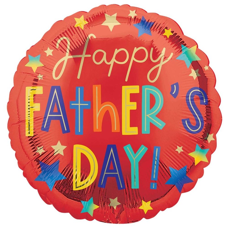 Red Happy Fathers Day Balloon