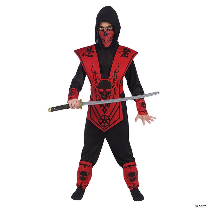 Boys Red Ninja Halloween Costume – Medium