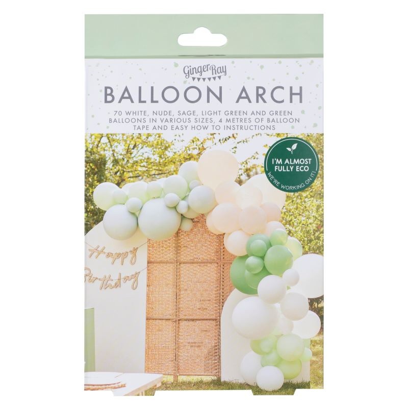Eco balloon garland Green Team