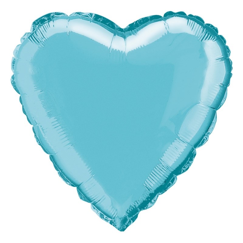 Heart balloon True Love turquoise