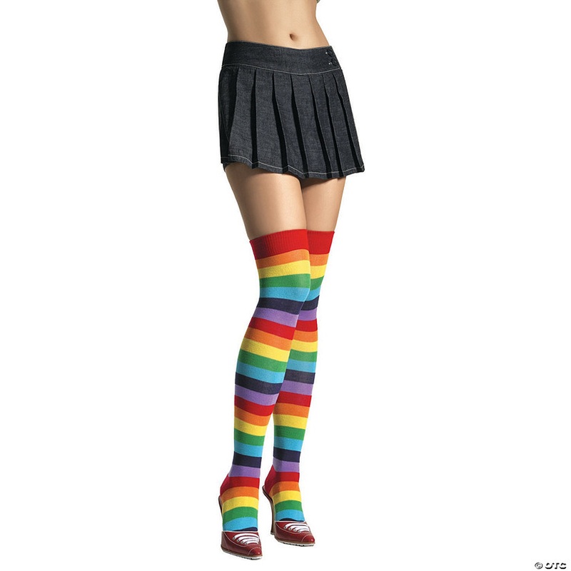 Women’s Rainbow Thigh-High Stockings