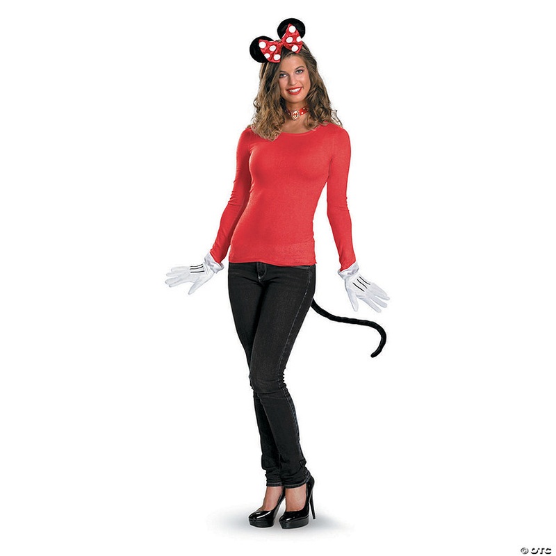 Women’s Red Minnie Mouse Costume Kit – Standard