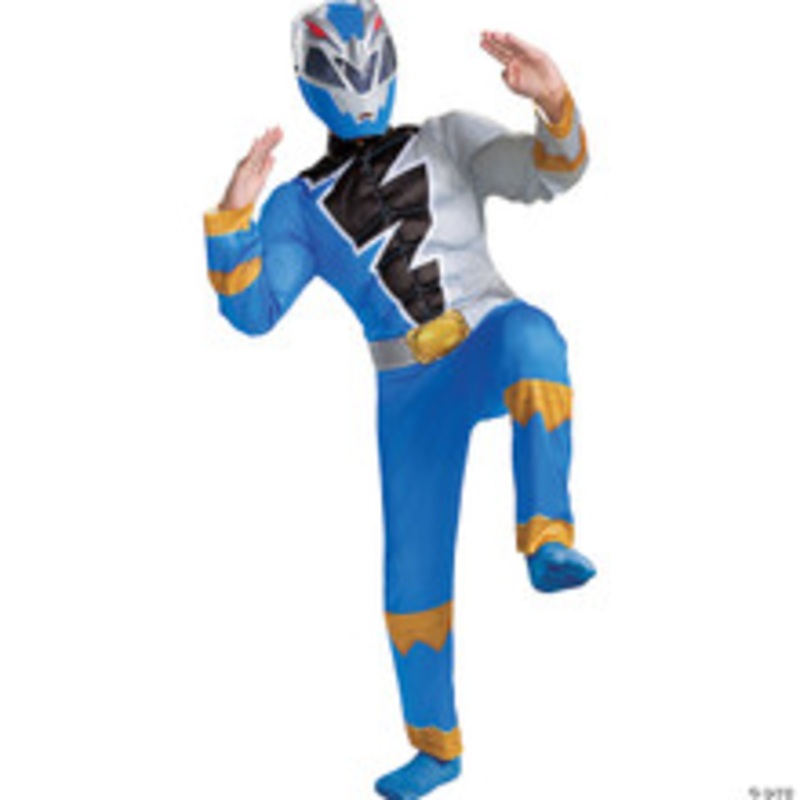 Boy’s Blue Ranger Dino Fury Muscle Costume