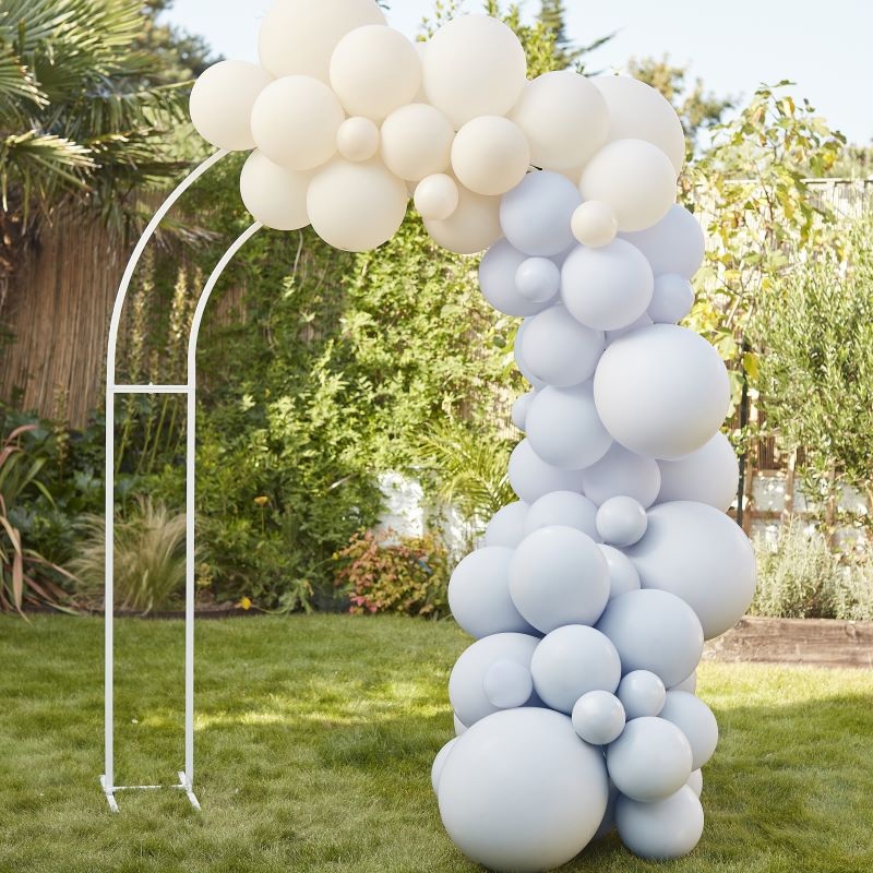 Eco Balloon Garland Blue White