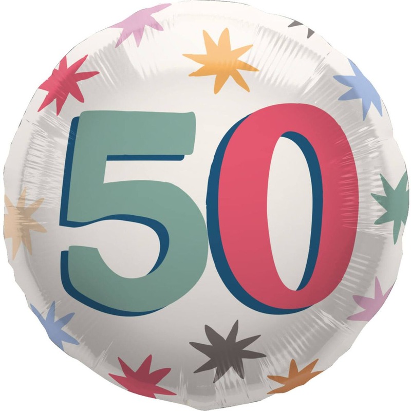 Happy 50 foil balloon 45cm