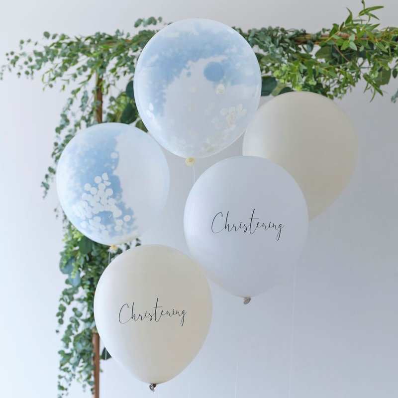 XX Babylove Christening Balloon Set
