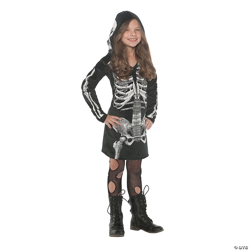 Girl’s Bones Dress Costume|CHLDMD|CHLDLRG