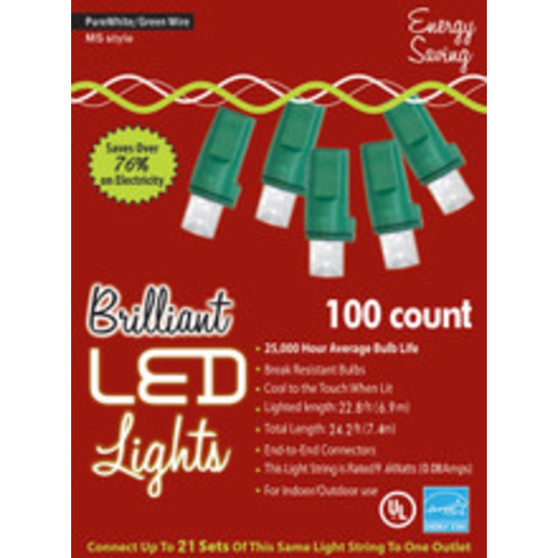 HOLIDAY LIGHTS 100L M5 PURE WT