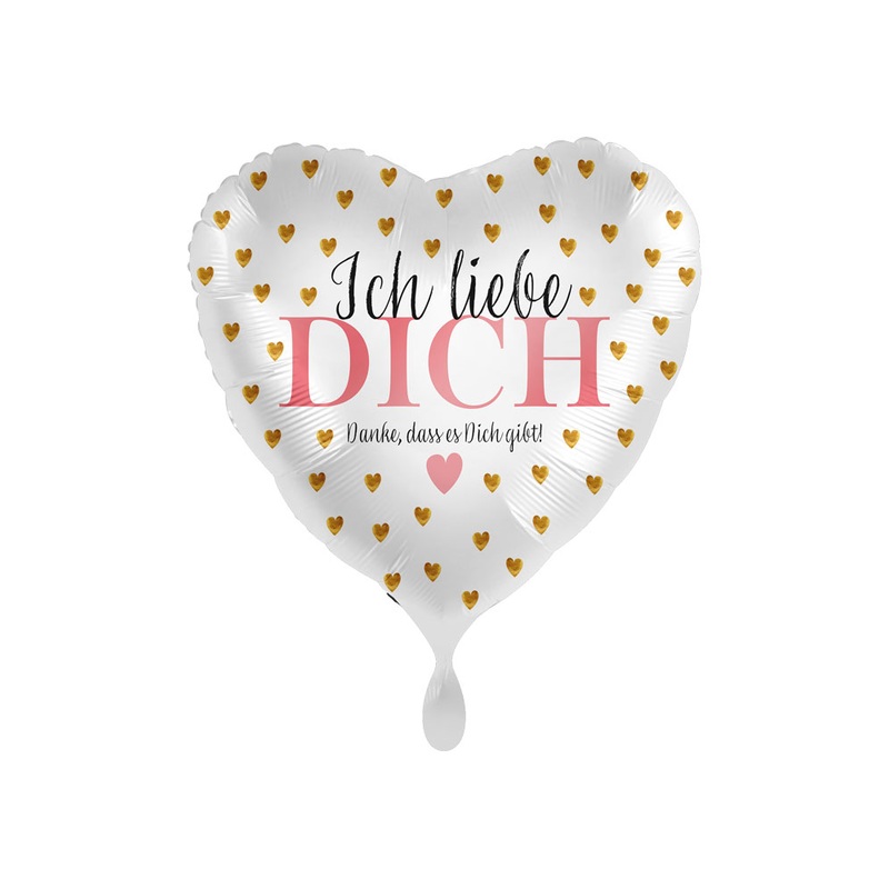 I love you heart foil balloon 43cm