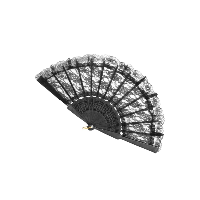 Lace Fan (Black) Standard|Standard