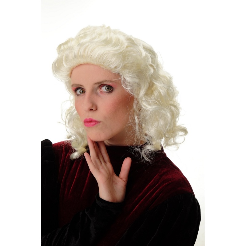 Lady Party Wig blond ringlets curls shoulder length Georgian Victorian PT0033