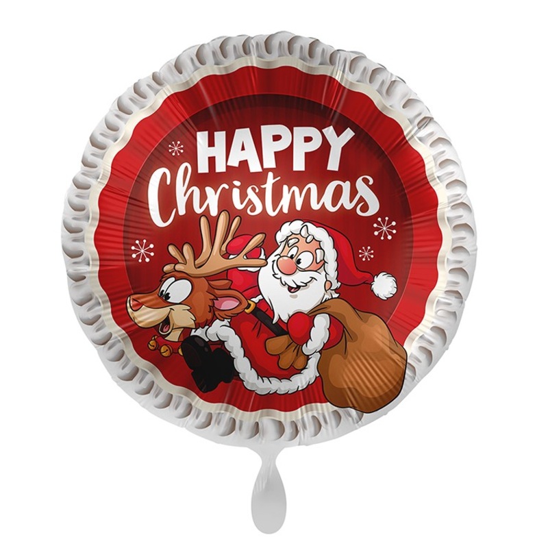 Happy Christmas Foil Balloon 45cm