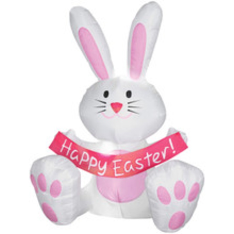HAPPY EASTER BUNNY AIRBLOWN 4′