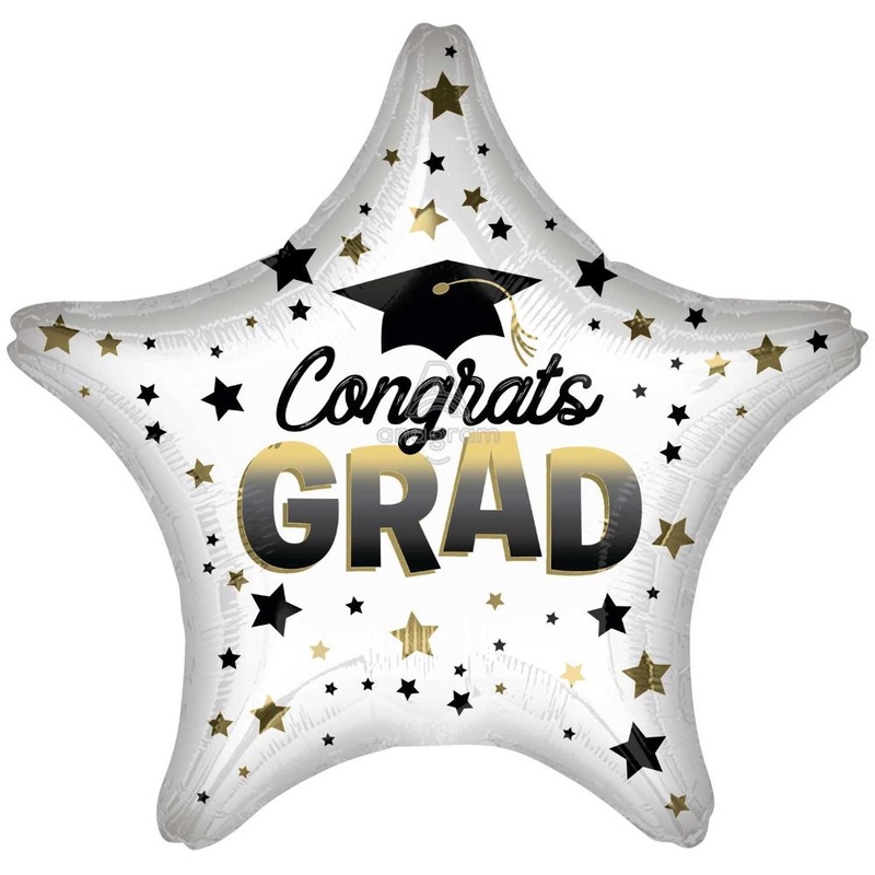 Star balloon Congrats Grad 43cm