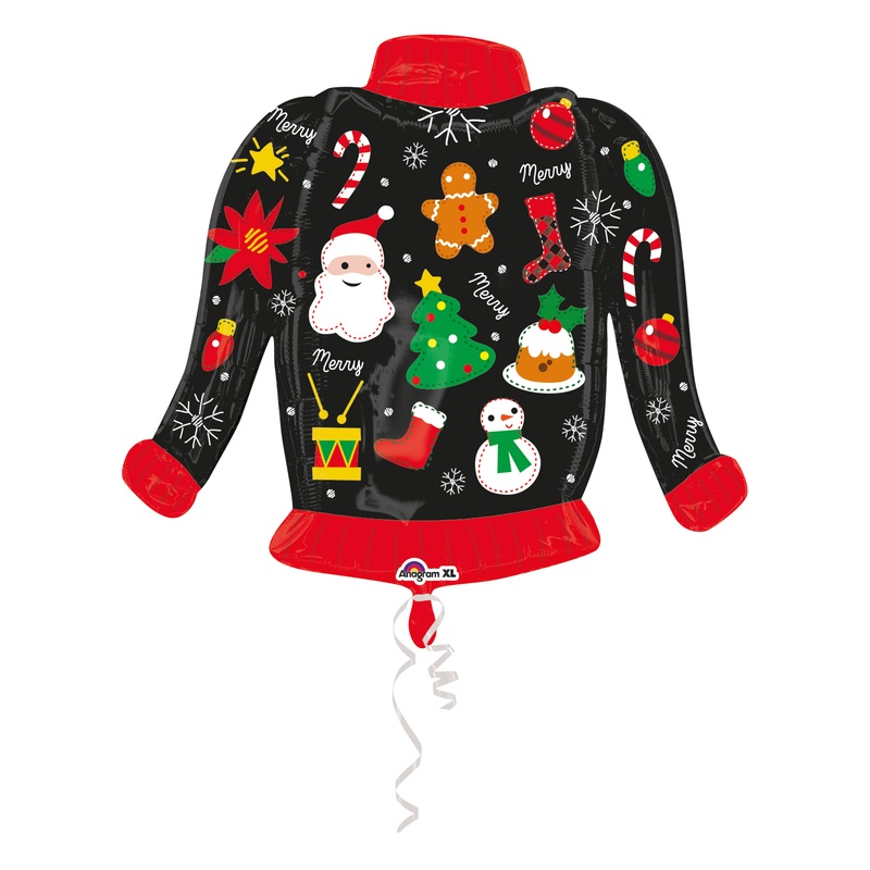 Ugly Christmas Sweater Foil Balloon 78 x 66cm