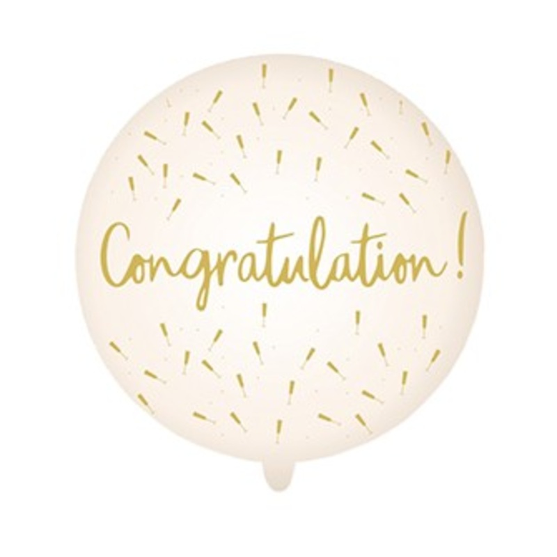 XXL LED balloon congratulations 65cm