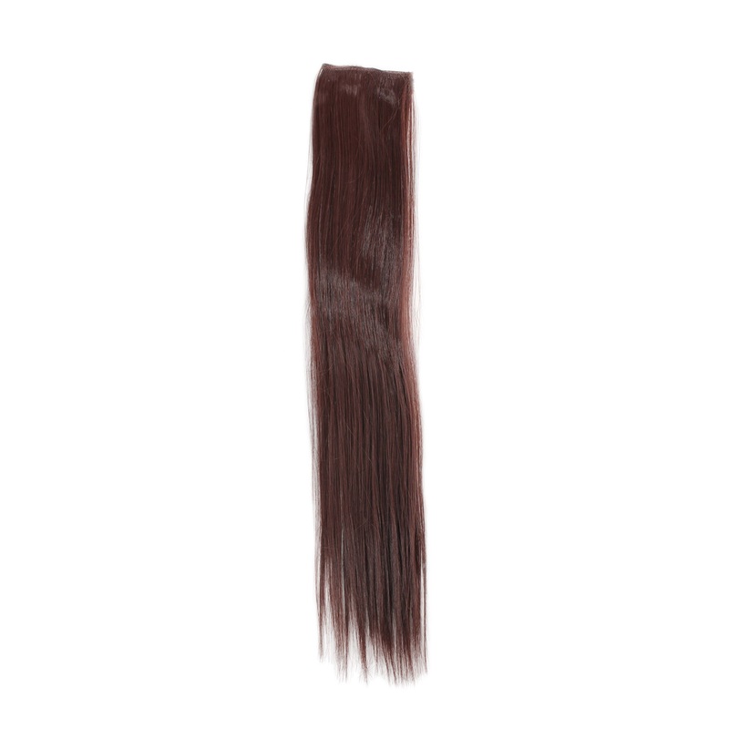 2 Clips Extension Strand Straight 45 cm Dark Mahogany Brown YZF-P2S18-33