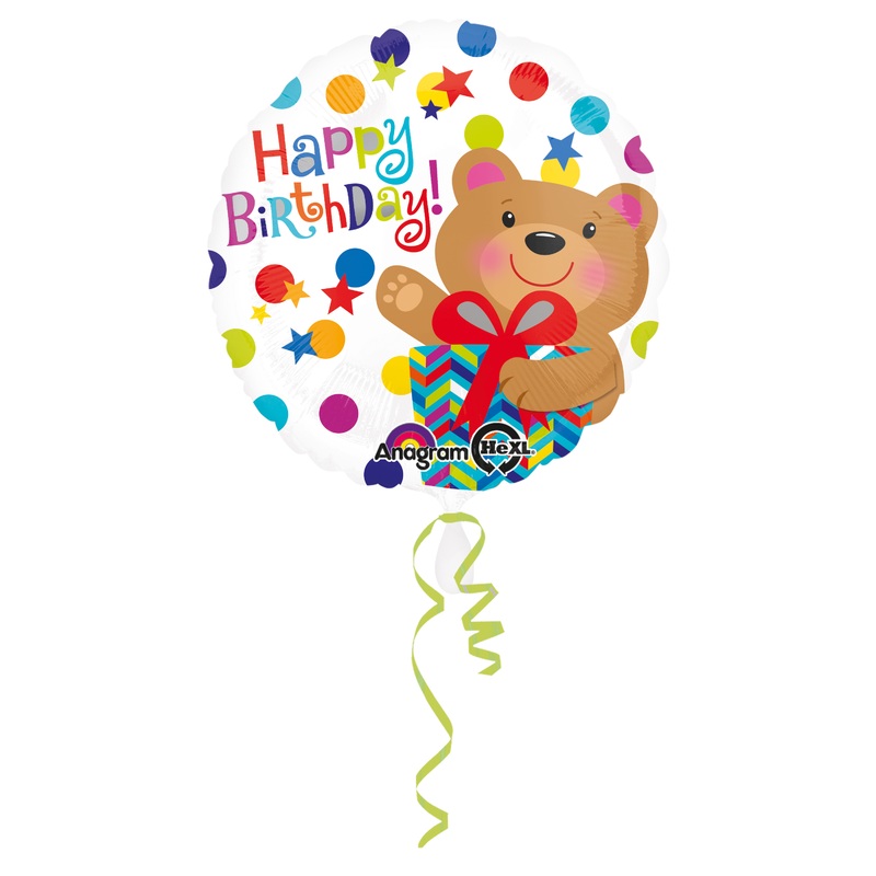 Birthday balloon bear congratulations