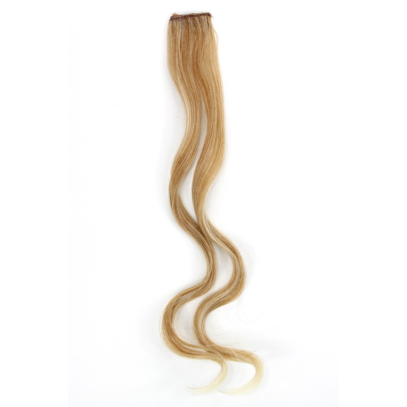 Clip-In Extension Strand wavy Copper-Light-Blonde-Mix YZF-P1C18-27T88