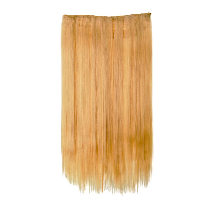 Hairpiece Extension 5 Clips Straight Long Platinum Blonde L30172-613